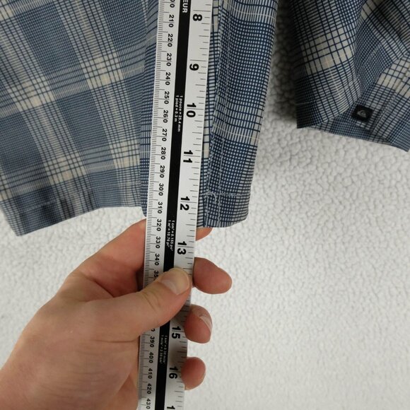 Quiksilver Amphibians Shorts Mens 34 Blue Plaid Hybrid Classic Retro Swim - Picture 8 of 10